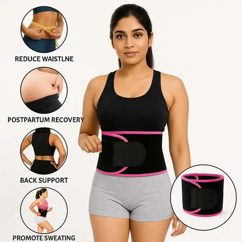 Adjustable Waist Trimmer Belt - (Burn Belly Fat & Correct Your Posture Instantly)