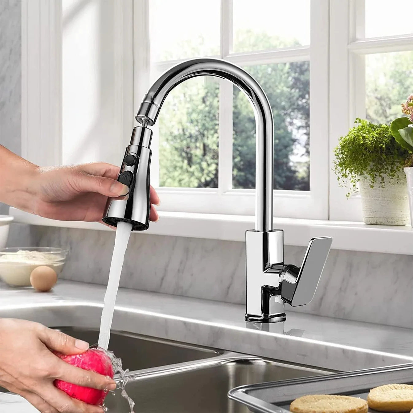 Flexible Tap Extension | Rotate, Rinse & Save Water | Easy Fit for Any Sink