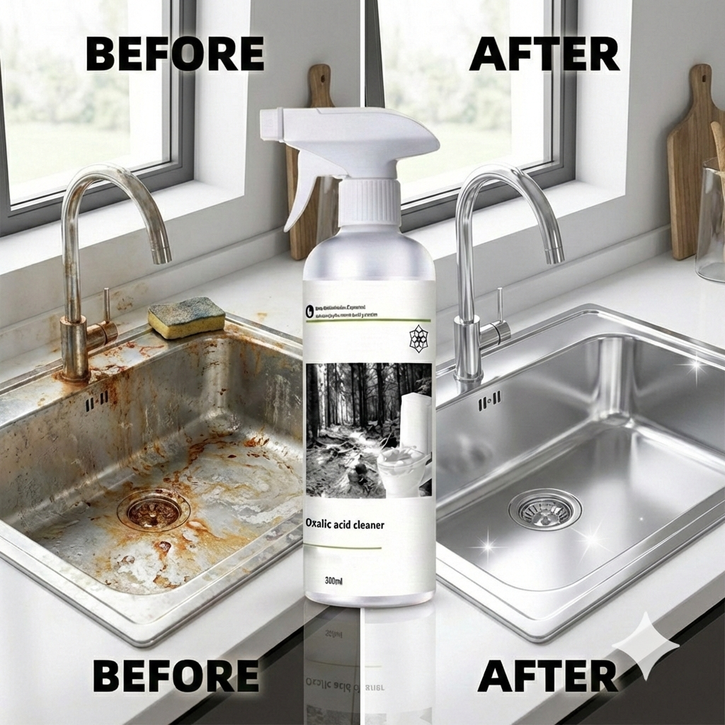 Multi-Purpose Oxalic Acid Stain Removal Spray, Buy 1 Get 1 Free (200ML)