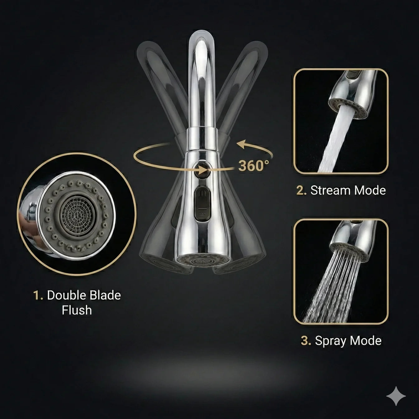 Flexible Tap Extension | Rotate, Rinse & Save Water | Easy Fit for Any Sink